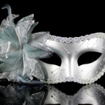 Sølv maskerade maske