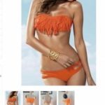 Orange-fringe-bikini
